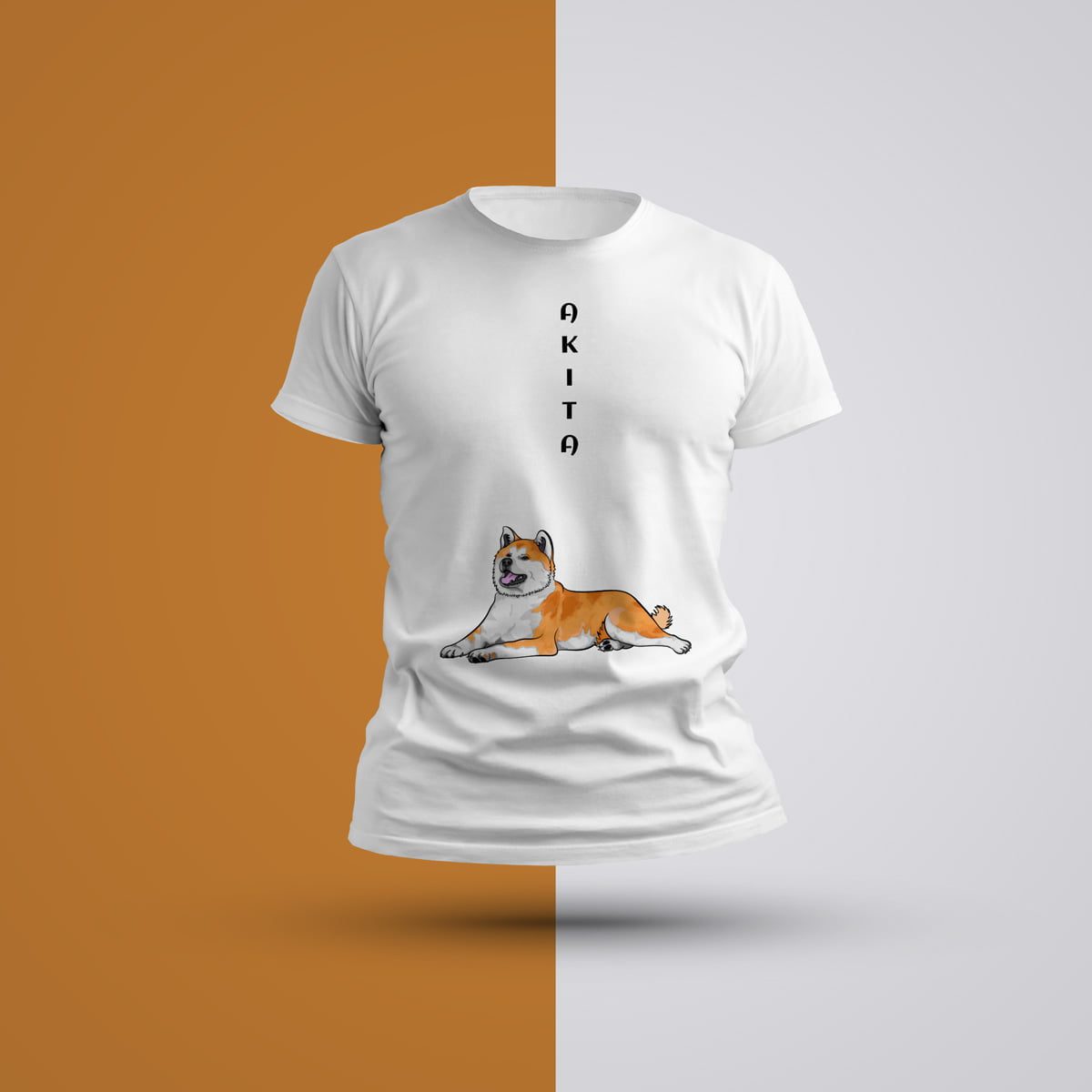 Koszulka męska akita inu