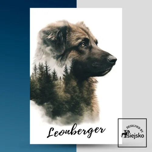 Tabliczka leonberger las podwójna ekspozycja