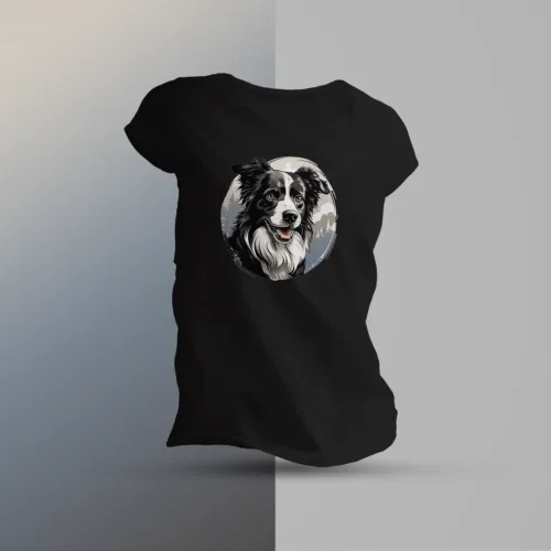 koszulka damska z border collie