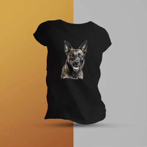 koszulka damska z malinois owczarkiem