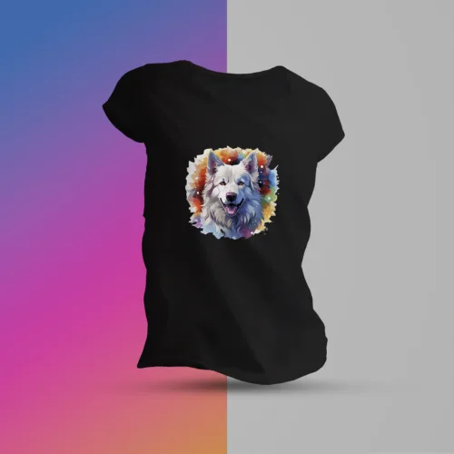 koszulka damska z owczarkiem szwajcarskim